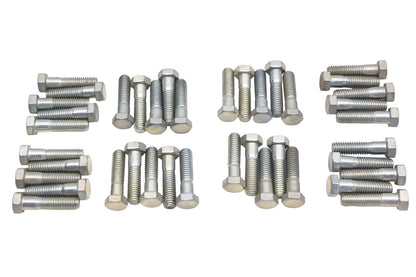 Set of 40 Hex Head Bolts 9/16" x 3/8-16 x 1-1/2" Grade 2