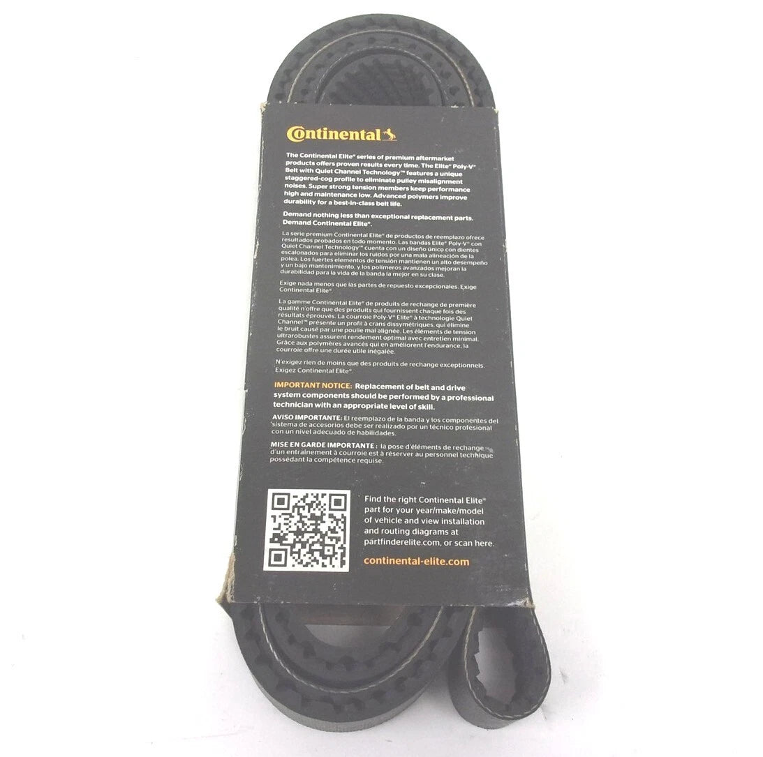 Continental Elite Poly-V Serpentine Belt 8PK2855 8 Rib for
