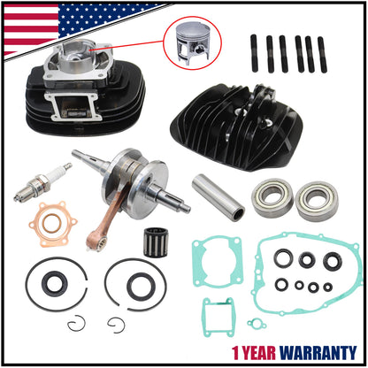 Piston Cylinder Crank Motor Gasket Seal Kit for Yamaha Blaster (200) 66mm