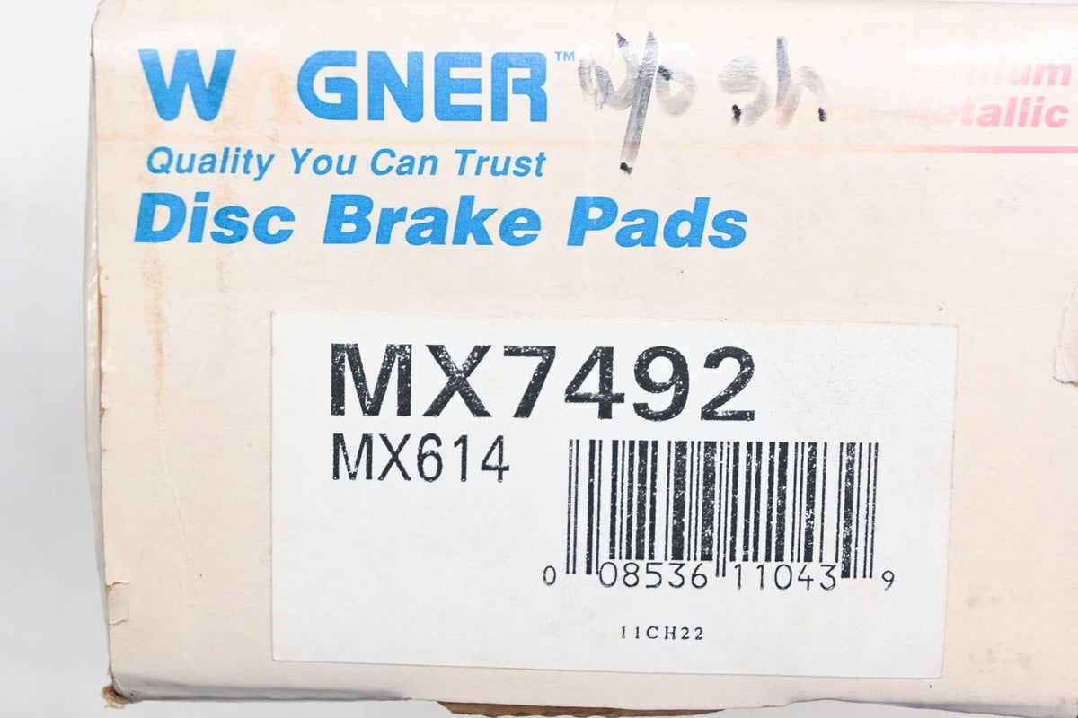 Disc Brake Pad Kit for Wagner MX7492, MX614 (NOS)