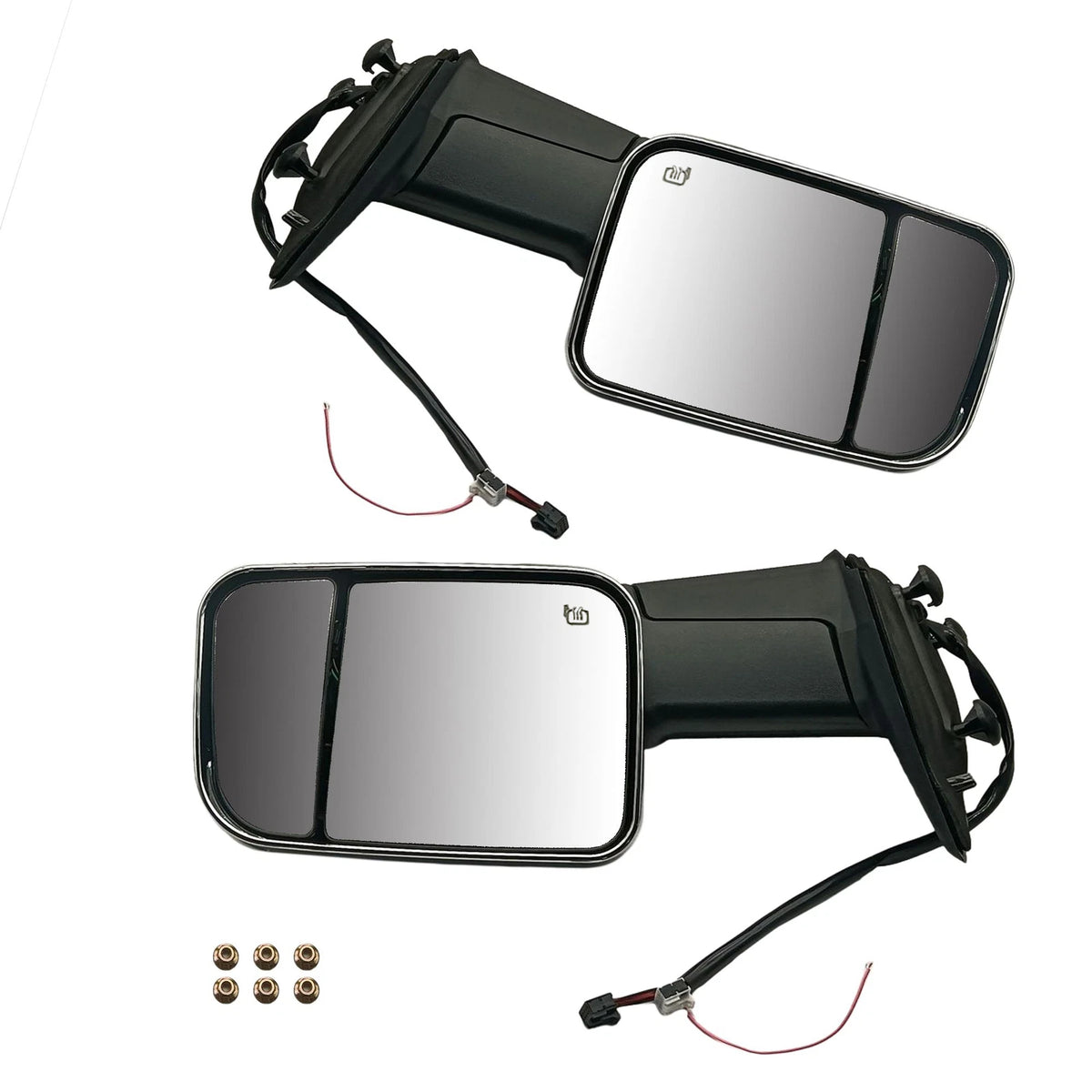 2X Chrome Power Heated Towing Mirrors for Ram 1500 (2009–2015)
