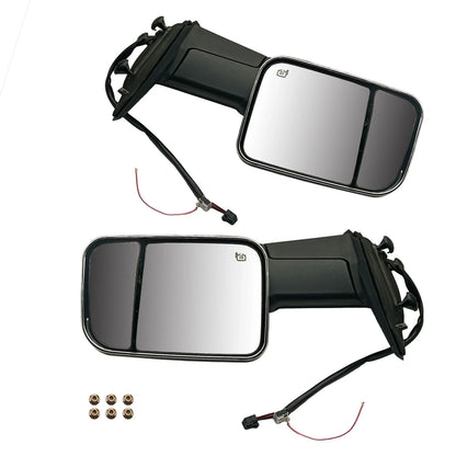 2X Chrome Power Heated Towing Mirrors for Ram 1500 (2009–2015)