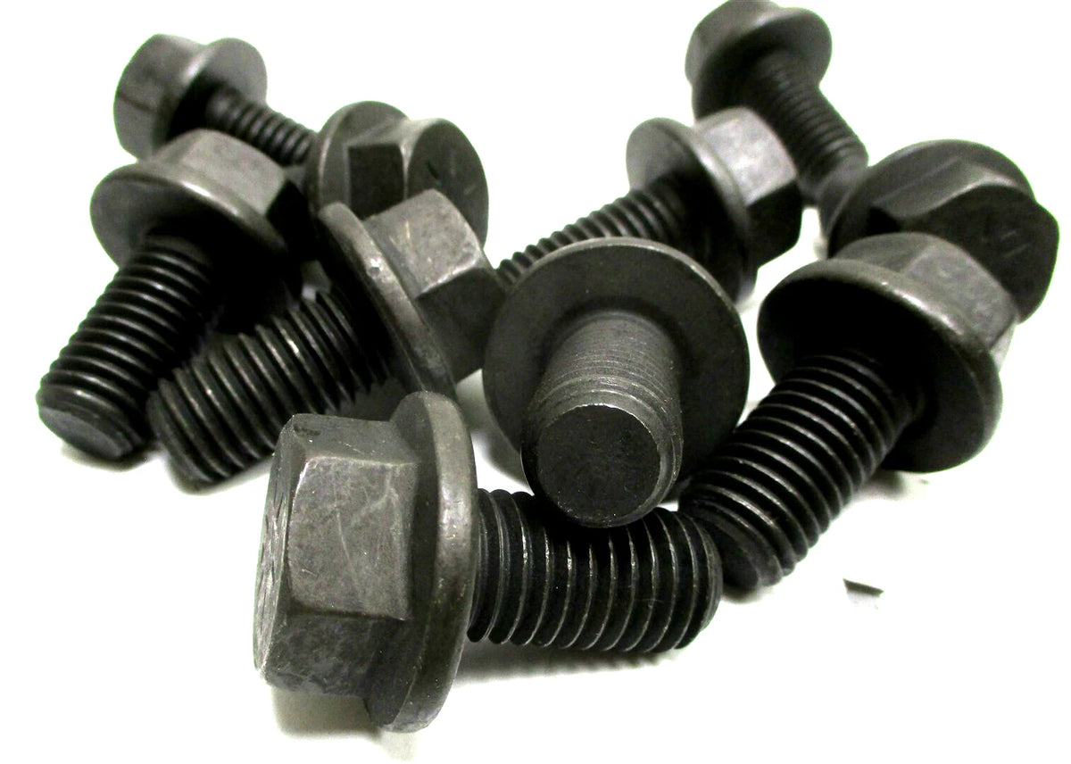 Set of 10 Grade 8 Hex Head Flange Bolts 5/8-11 x 1-1/4 Coarse Thread