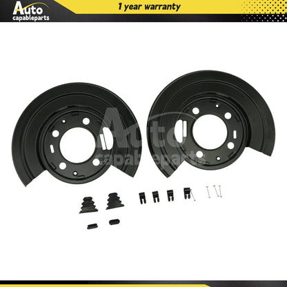 2X Rear Brake Dust Shield Backing Plates for Ford F250 F350 Excursion