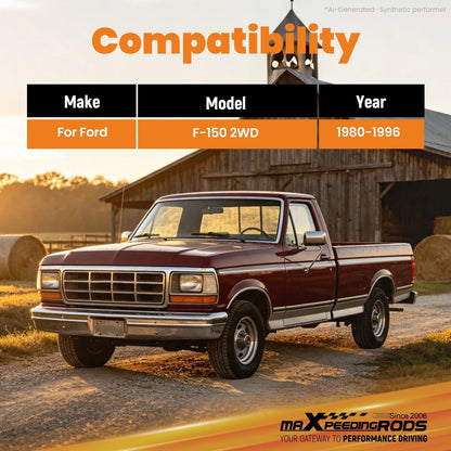 2.5" Front Lift Kit for Ford F-150 2WD (1980–1996) w/ Radius Arm & I-Beam Brackets