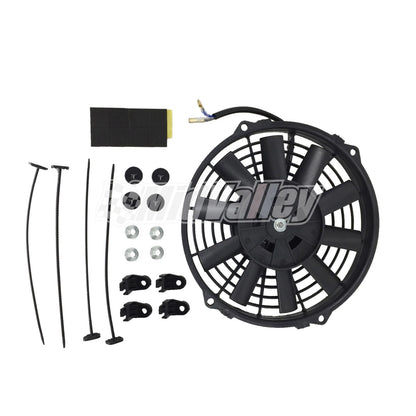 9" Slim Pull/Pull Radiator Cooling Fan Mount Kit Universal