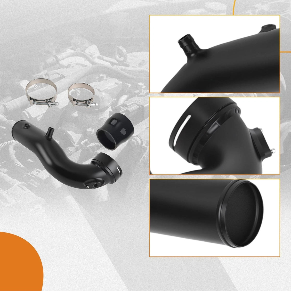 Turbo Charge Pipe Kit for BMW N55 535i 640i F10 F12 F13 X5/X6 (2011–Present)