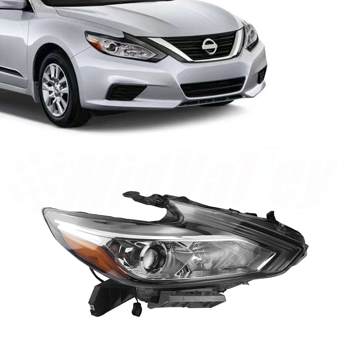 Headlight for Nissan Altima (2016–2018) Front Passenger Right w/o LED