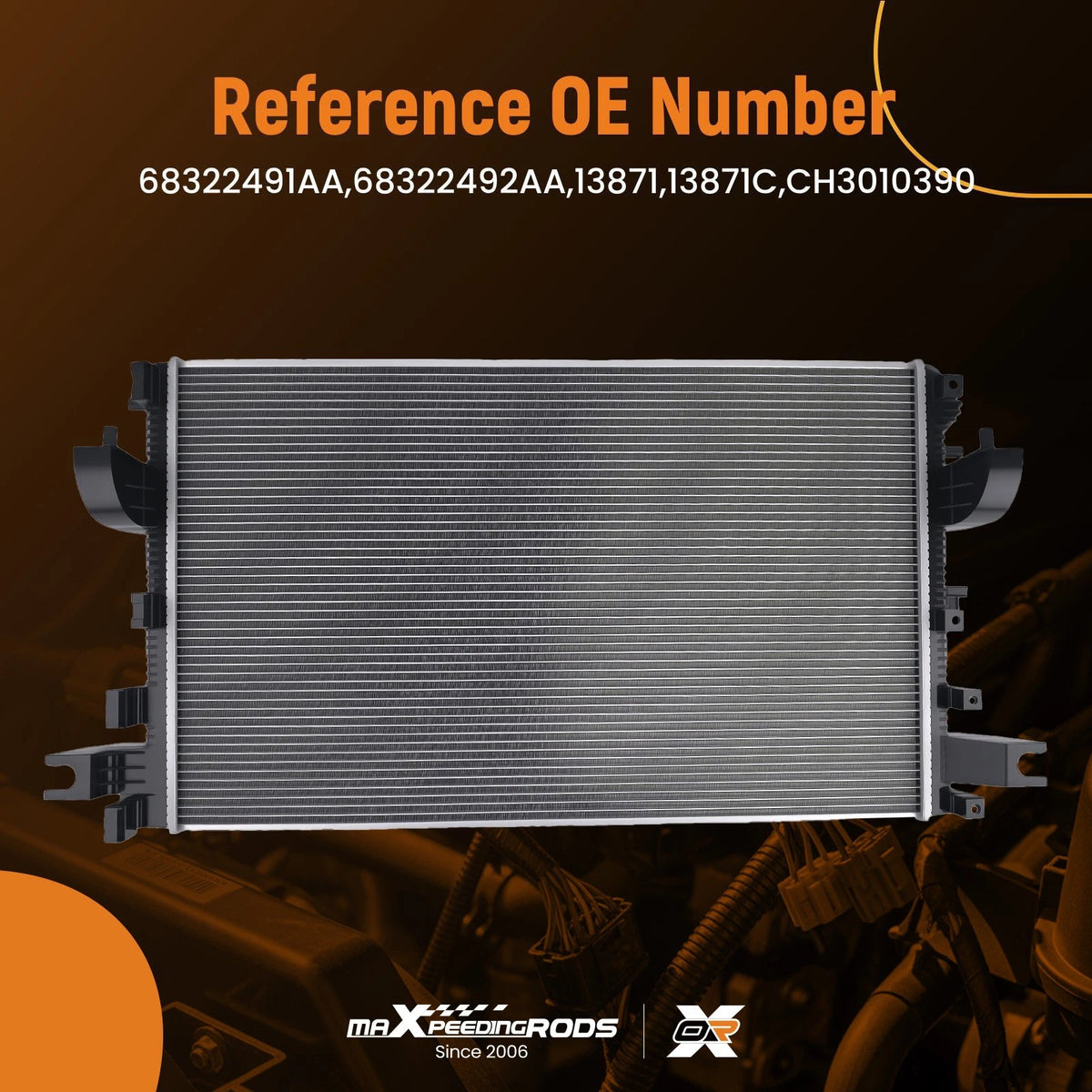 Aluminum Cooling Radiator for RAM 2500/3500 6.7L (2019–2024) RA13871C