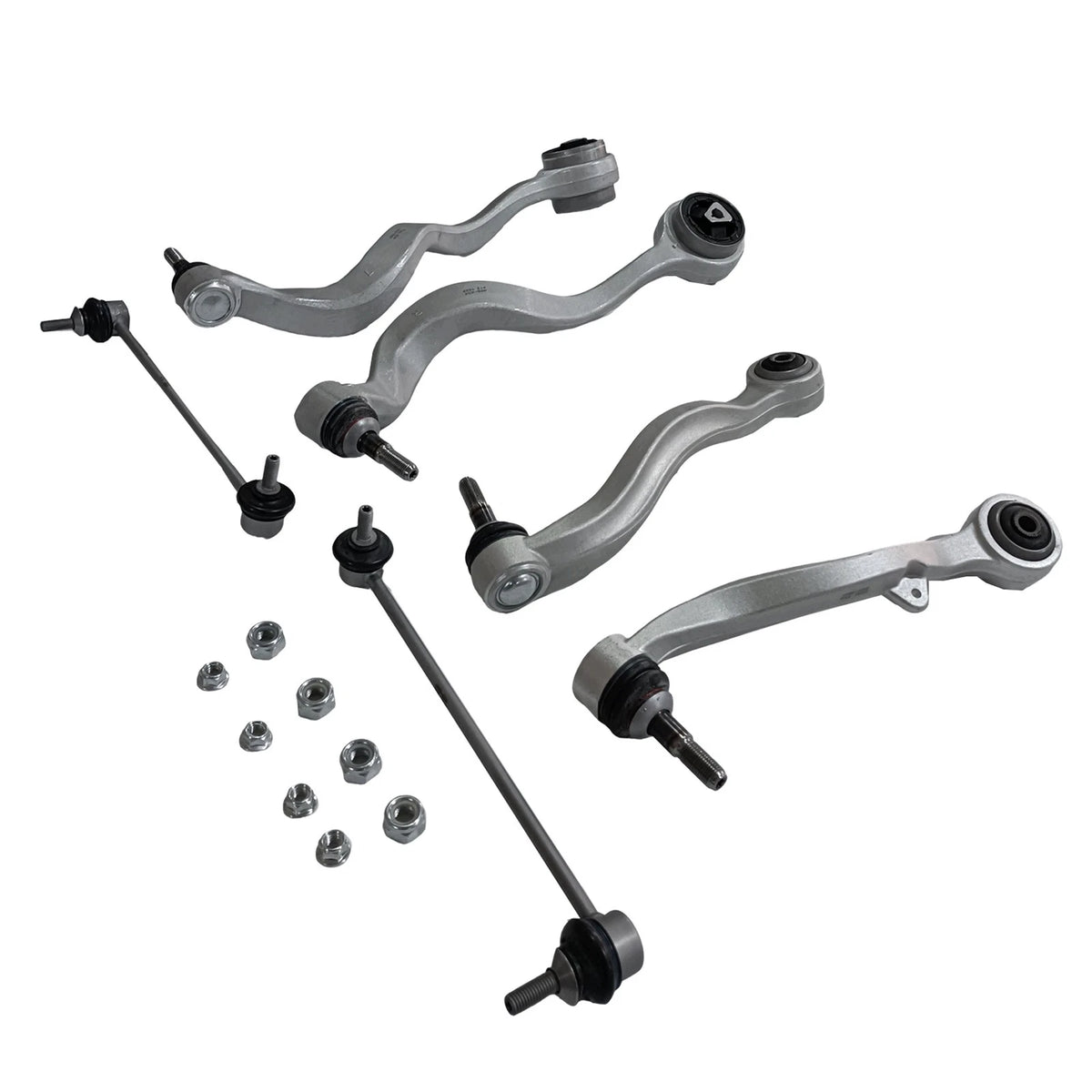 Set of 6 Control Arms w/Ball Joints & Sway Bars for BMW 525i 528i 530i 545i (2001–2007)