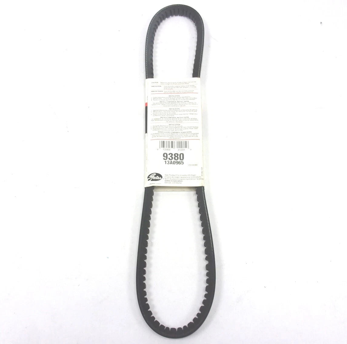Gates 9380 XL Accessory Drive V-Belt for 38.375" X 0.5"