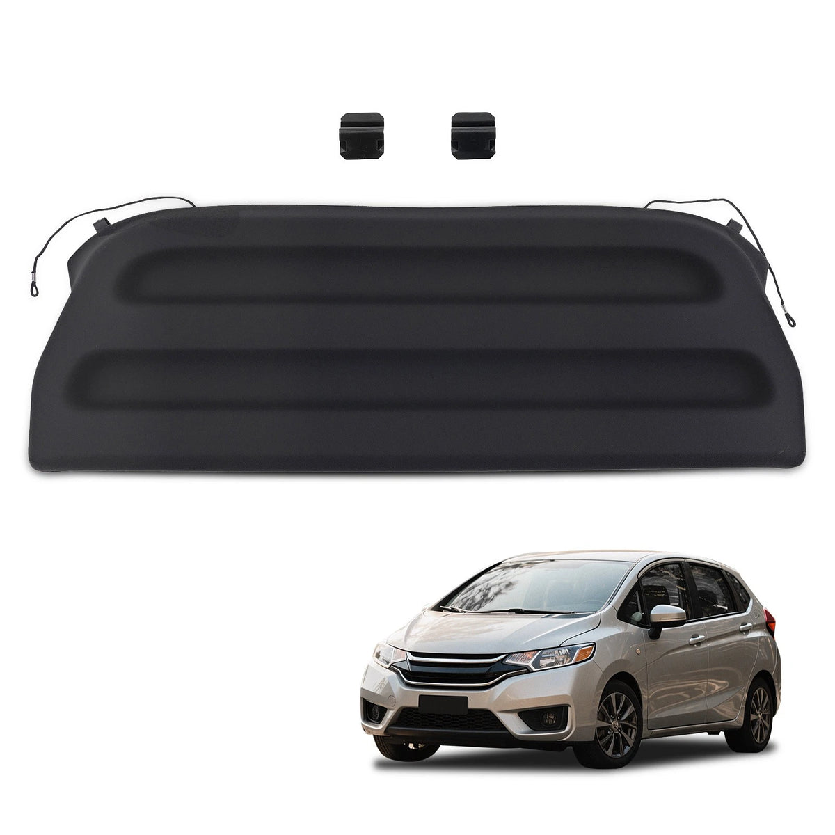 Cargo Cover for Honda Fit (2015–2019) - Black Rear Privacy Protection
