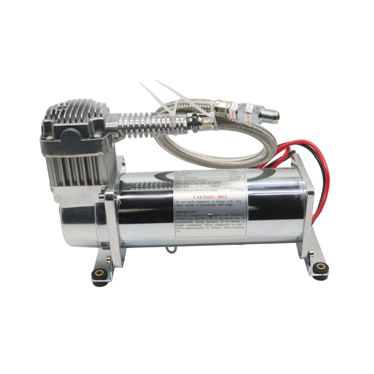 Air Suspension Compressor Pump for DC 12V (200 PSI, 1/4 NPT)