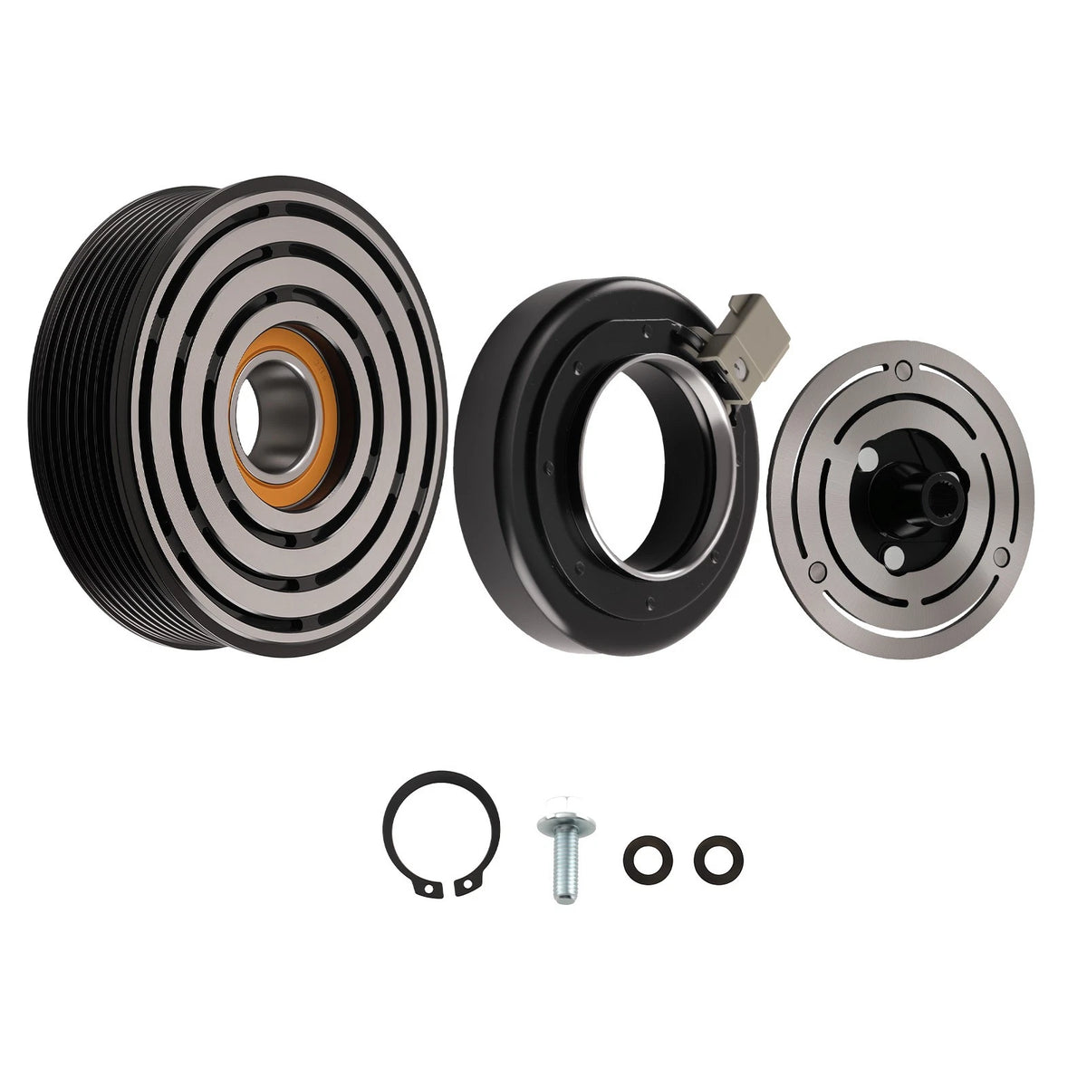 A/C Compressor Clutch Kit for Ford F-150 F-250 F-350 F-450 F-550 F53 F59 (1997–2023)