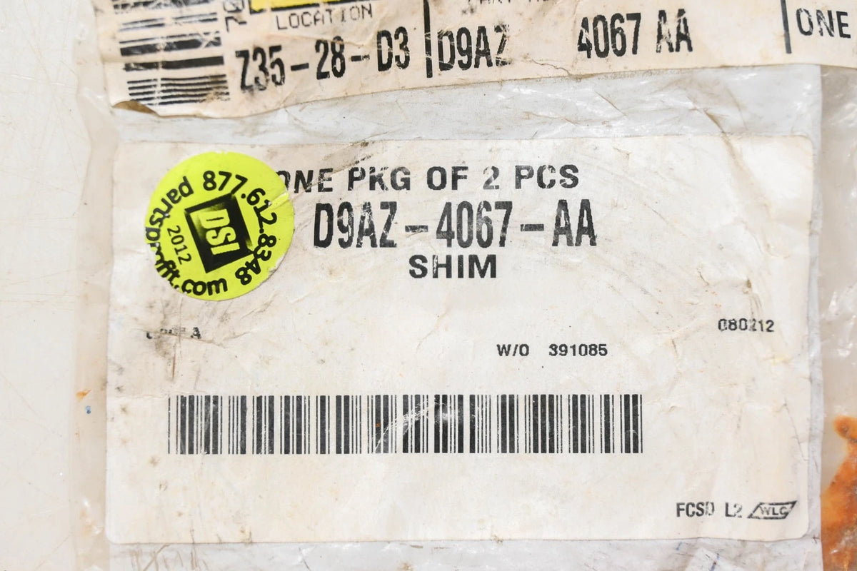 Rear Axle Differential Driving Gear Bearing Shim for Ford (D9AZ-4067-AA)