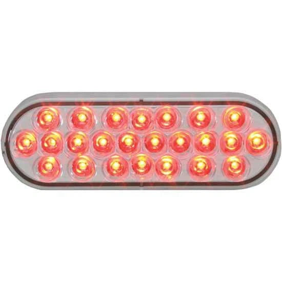 6 1/2 Inch Oval 24 LED Pearl Stop/Turn/Tail Light for GG 78234