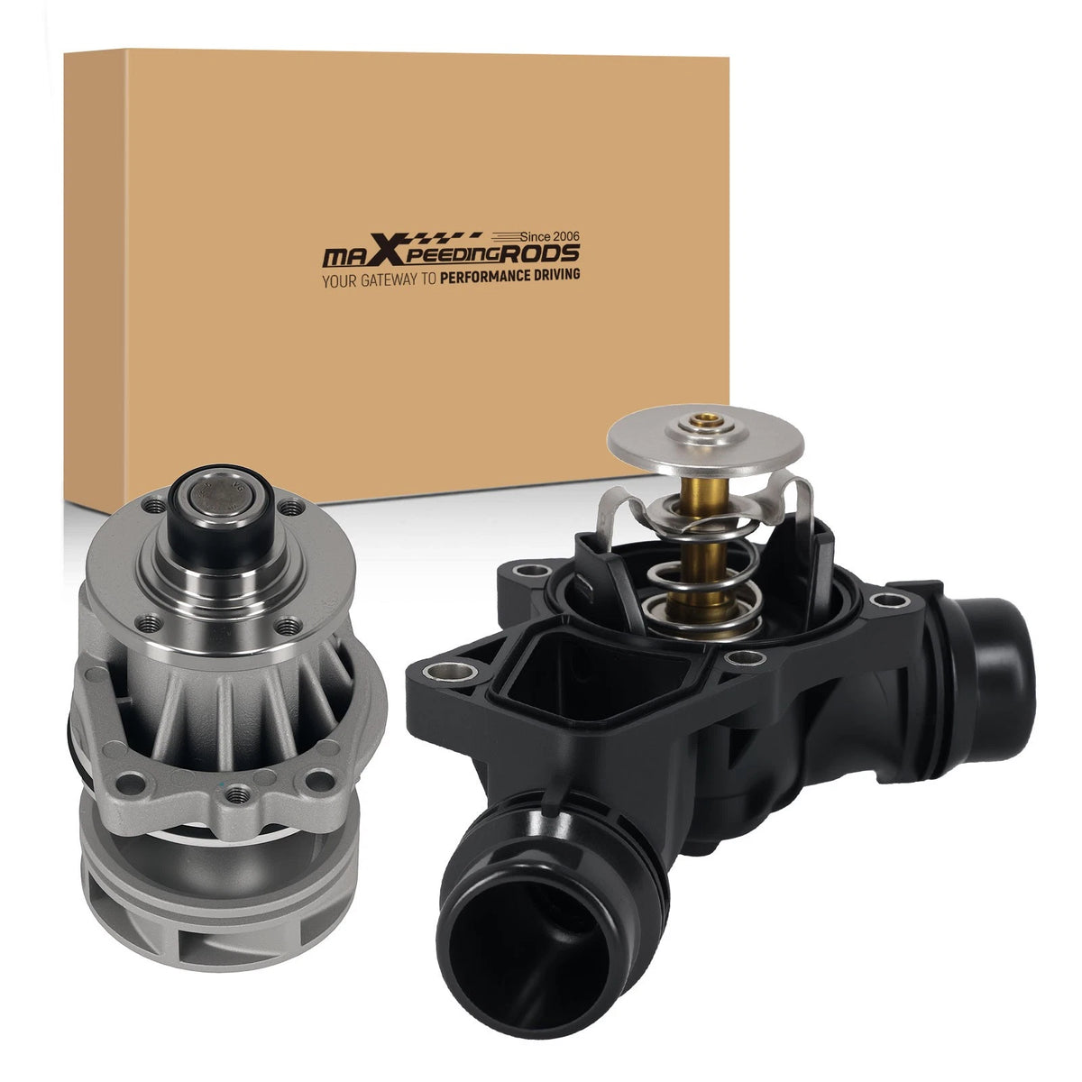 Cooling Water Pump for BMW Z3 Z4 2.5L 2.8L 3.0L (1998–2005) AW9261 Aluminum