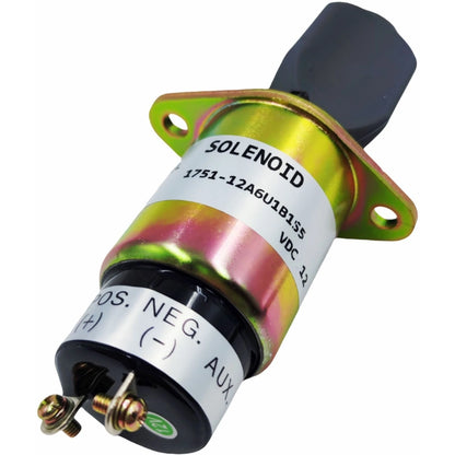12V Fuel Stop Solenoid 1751-12A6U1B1S5 SA-4259-12 for Kubota 3A