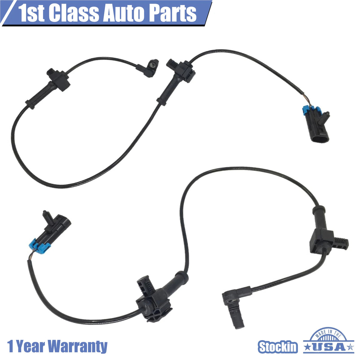2X ABS Wheel Speed Sensor Rear Left/Right for Silverado 1500, Sierra 1500
