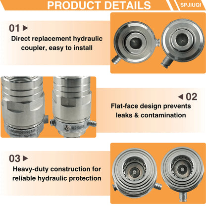 Hydraulic Quick Coupler Kit AL210587 AL210588 for John Deere 6330-6630