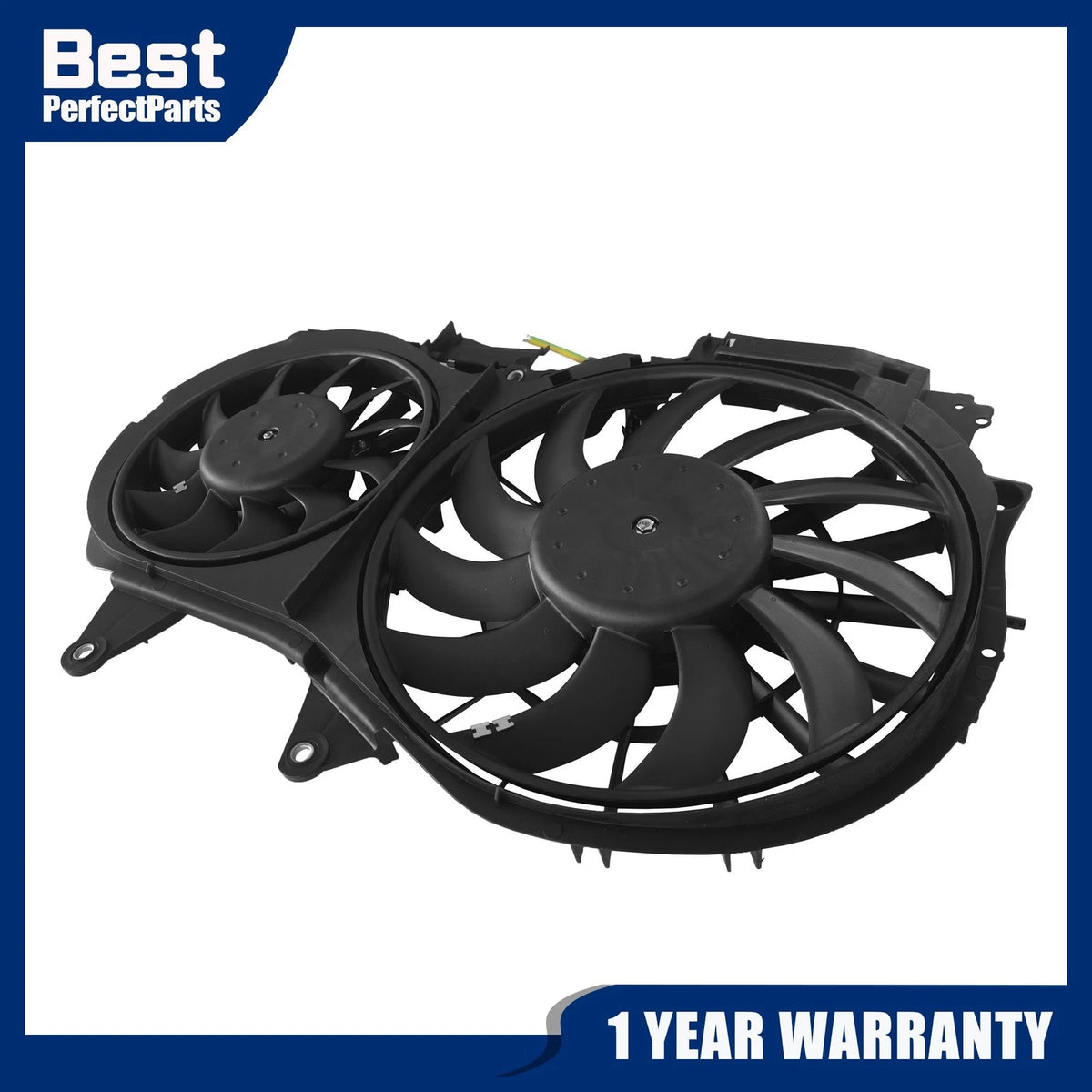 Front Radiator Engine Cooling Fan Assembly for Audi A4 (2002–2009) 8E0959455N