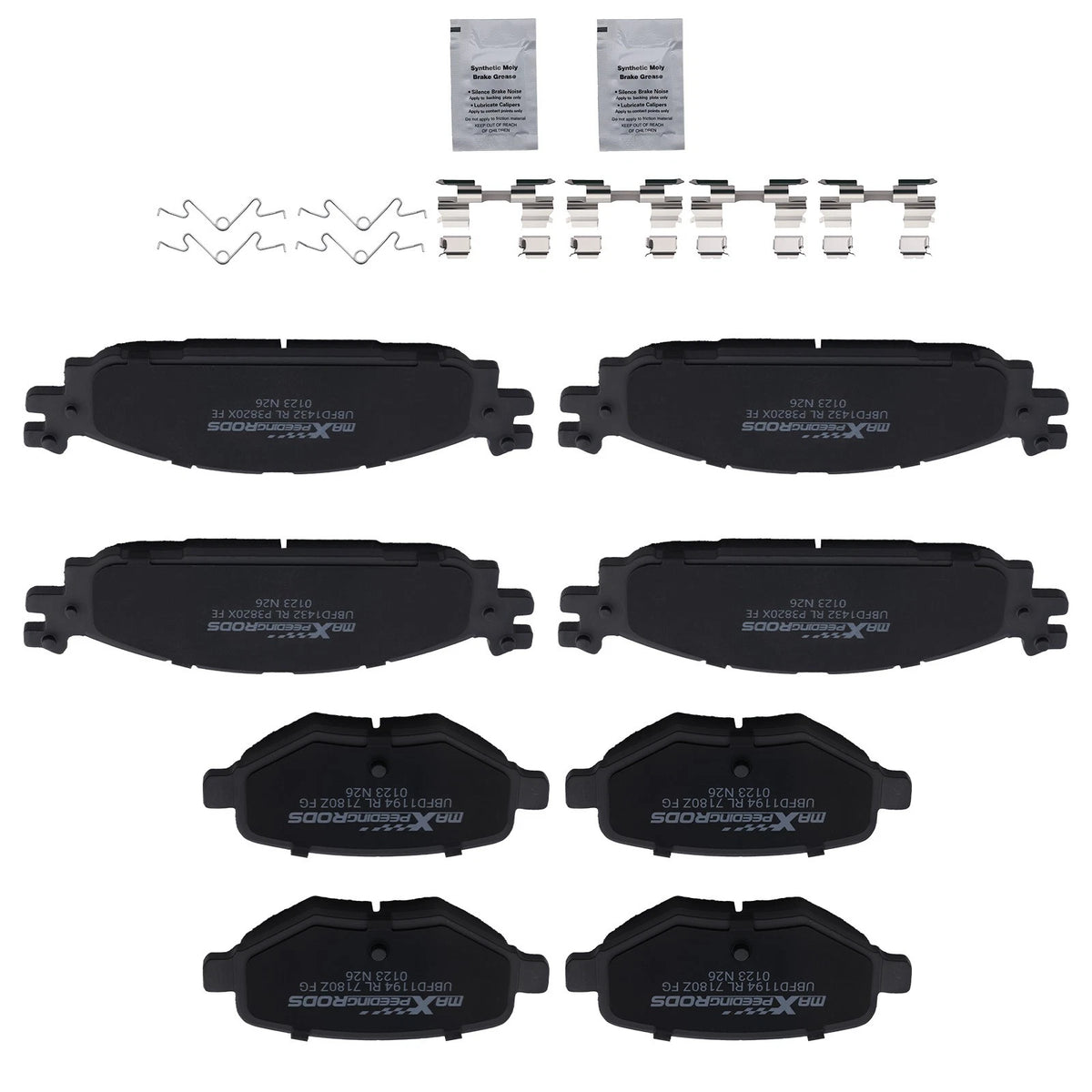 8pcs Brake Pads Set for Ford Explorer (2011–2019) Taurus (2010–2019) D1377