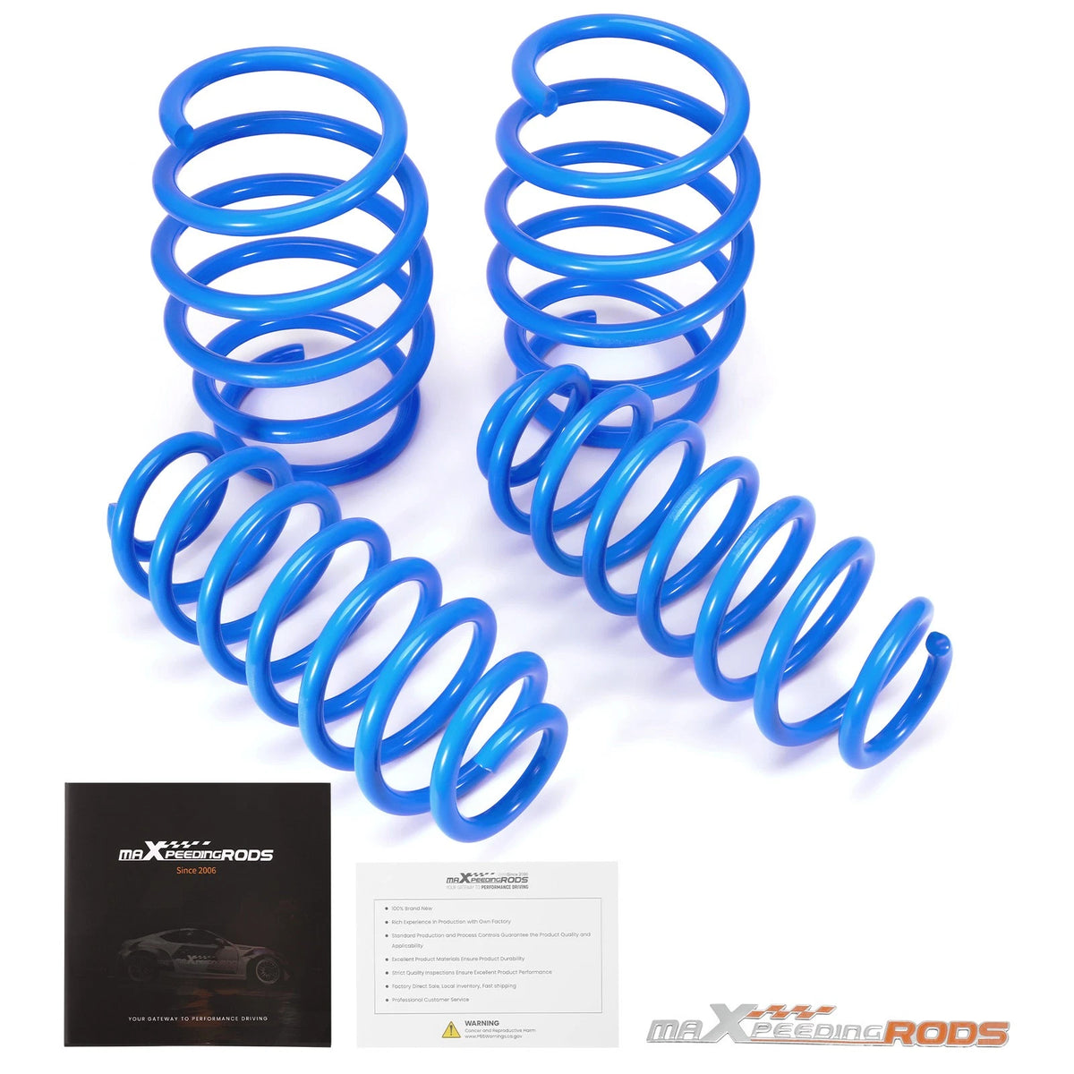 Set of 4 Lowering Sport Springs for Toyota Camry FWD (XV70) (2018–Present)