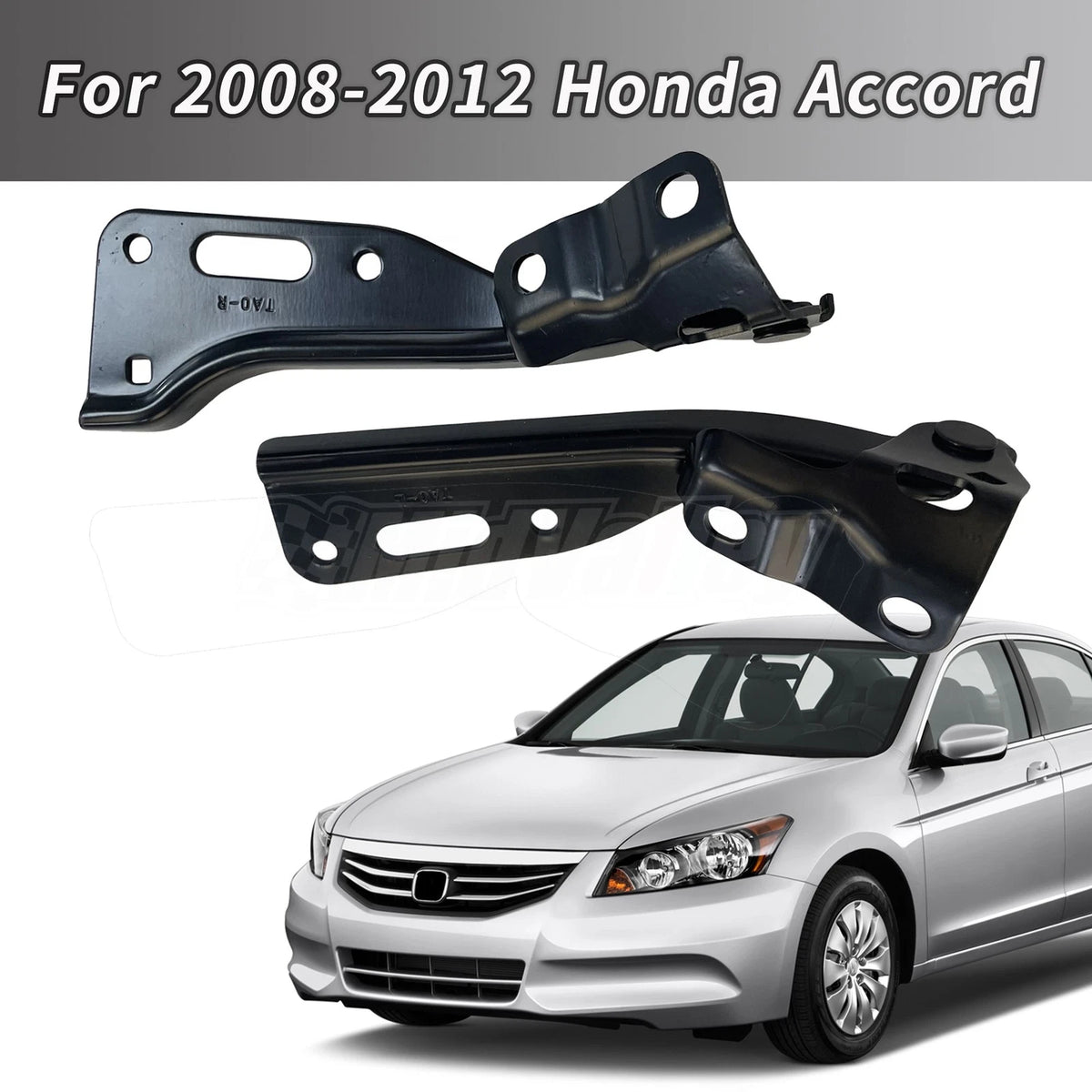 Hood Hinges Set of 2 for Honda Accord (2008–2012) RH LH