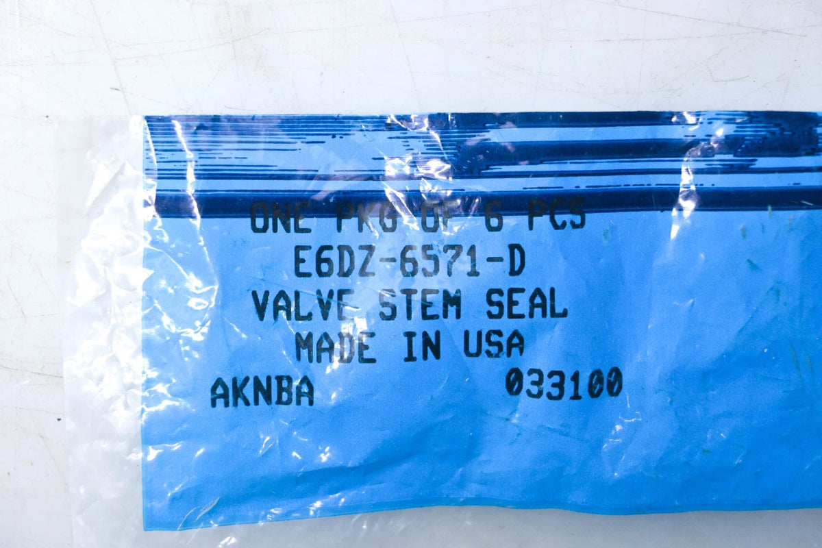 Set of 6 Intake Valve Stem Seals for Ford (E6DZ-6571-D)