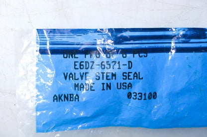 Set of 6 Intake Valve Stem Seals for Ford (E6DZ-6571-D)