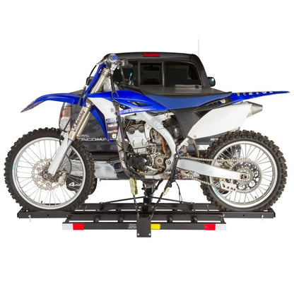 Folding Steel Hitch Carrier for Dirt Bikes (Black Widow MCC-500-F)
