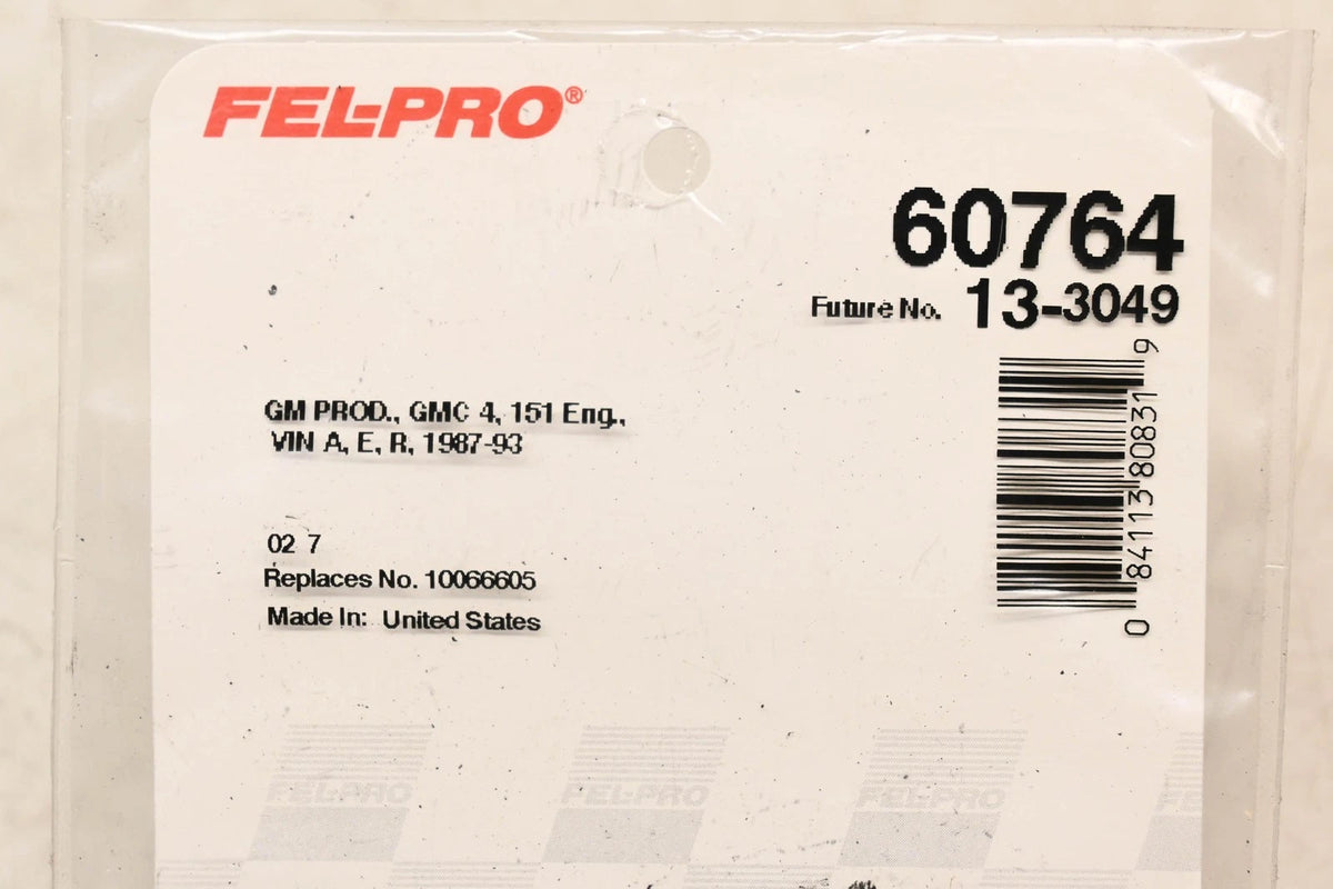 Fel-Pro 60764, 10066605 Fuel Injection Throttle Body Gasket for