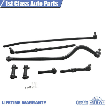 Front Suspension Tie Rod Track Bar Link Kit for Dodge Ram 1500 2500 (1994–1997)