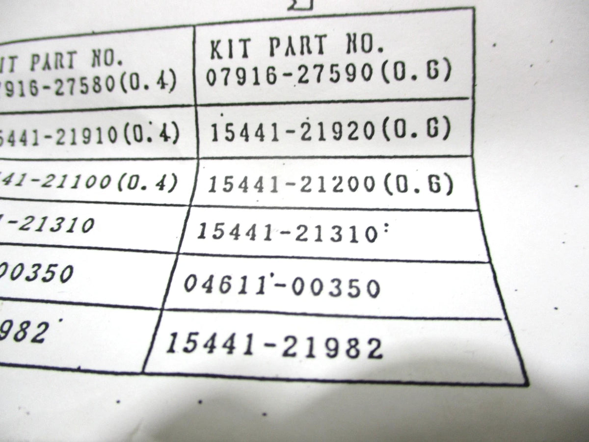 Piston Ring Set for Kubota V4300 V4300T (OEM .6 Oversize)