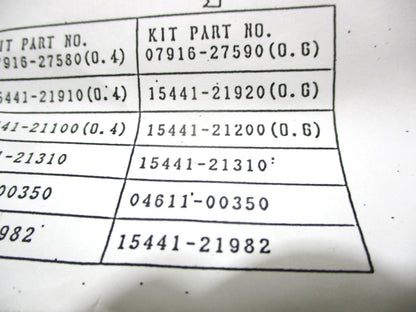 Piston Ring Set for Kubota V4300 V4300T (OEM .6 Oversize)