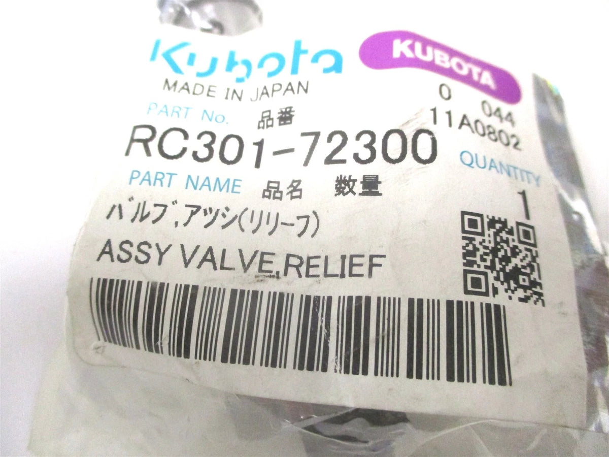 Hydraulic Relief Valve Assembly for Kubota KX91-2 (RC301-72300)