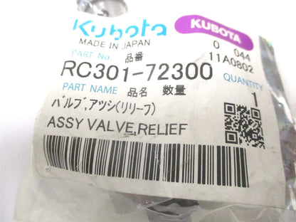 Hydraulic Relief Valve Assembly for Kubota KX91-2 (RC301-72300)