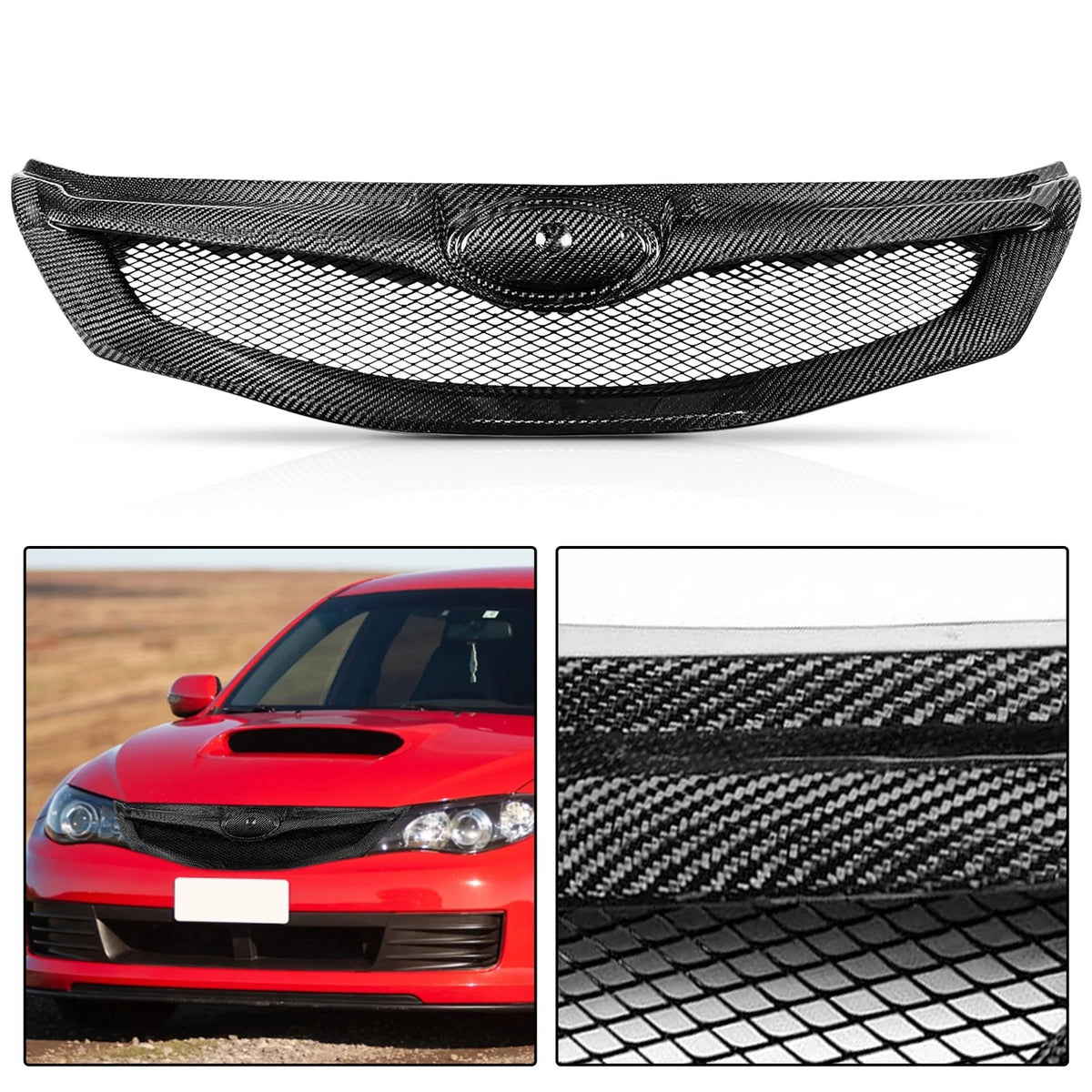Front Grille Assembly for Subaru Impreza WRX STi (2008–2010) 2DE328