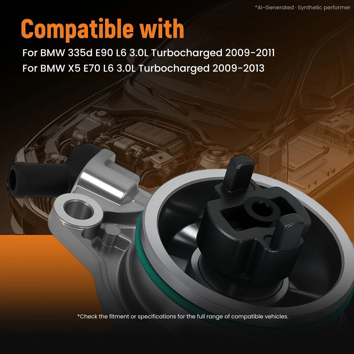 Vacuum Pump for BMW 335d E90 X5 E70 (2009–2013) 3.0L Turbo 11667791232