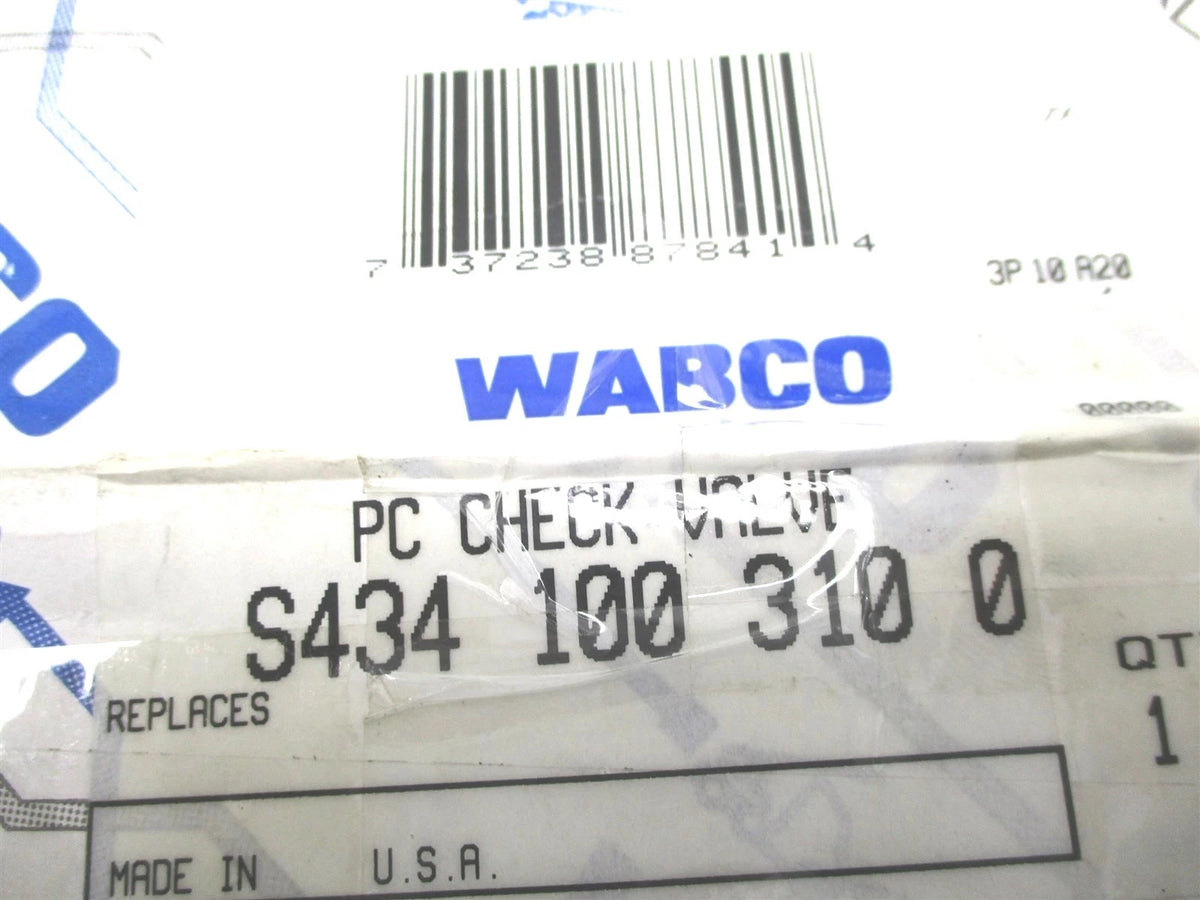 Pressure Control Air Brake Check Valve for Meritor (S4341003100)