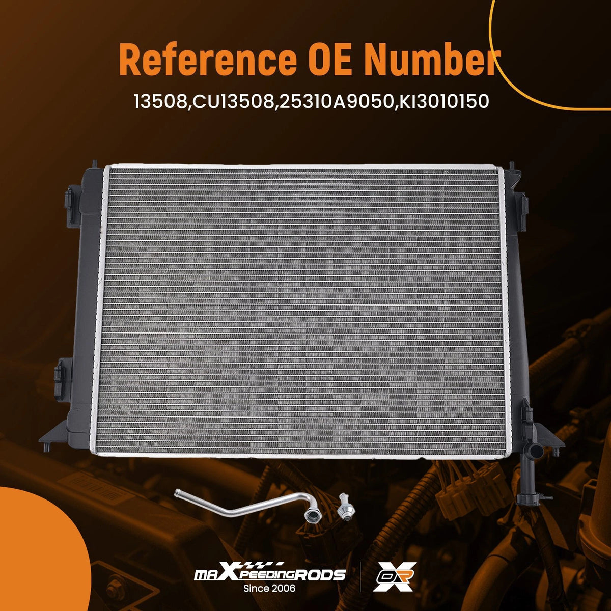 Aluminum Engine Radiator for Kia Sedona 3.3L V6 (2015–2021) 25310A9050 AT