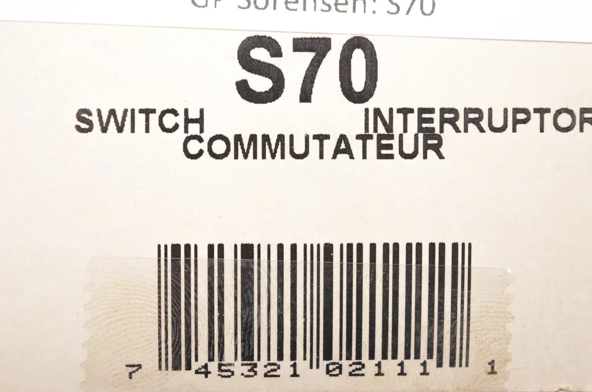 GP Sorensen S70 Switch for