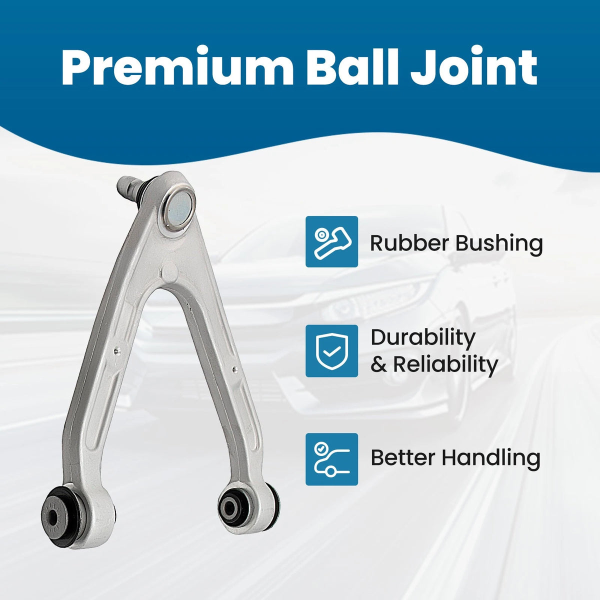 Set of 2 Front Lower Control Arm Ball Joints for Hummer H3 (2007–2010)