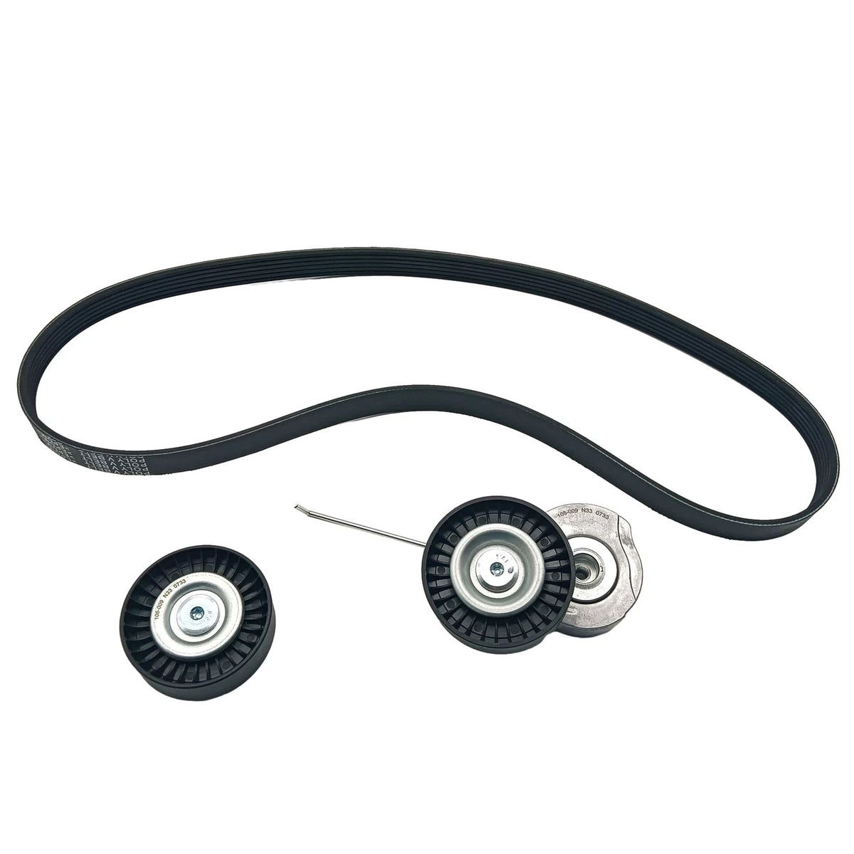 Serpentine Belt Tensioner Pulley Kit for Volvo S80 XC60 XC70 XC90 (2007–2015)