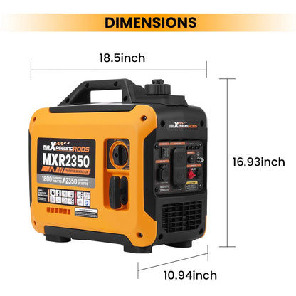 2350W Inverter Generator for Outdoor Use (4h Runtime)
