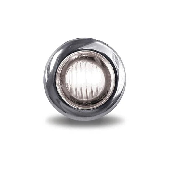Amber LED Mini Button Light for Universal Applications (0.75 Inch)