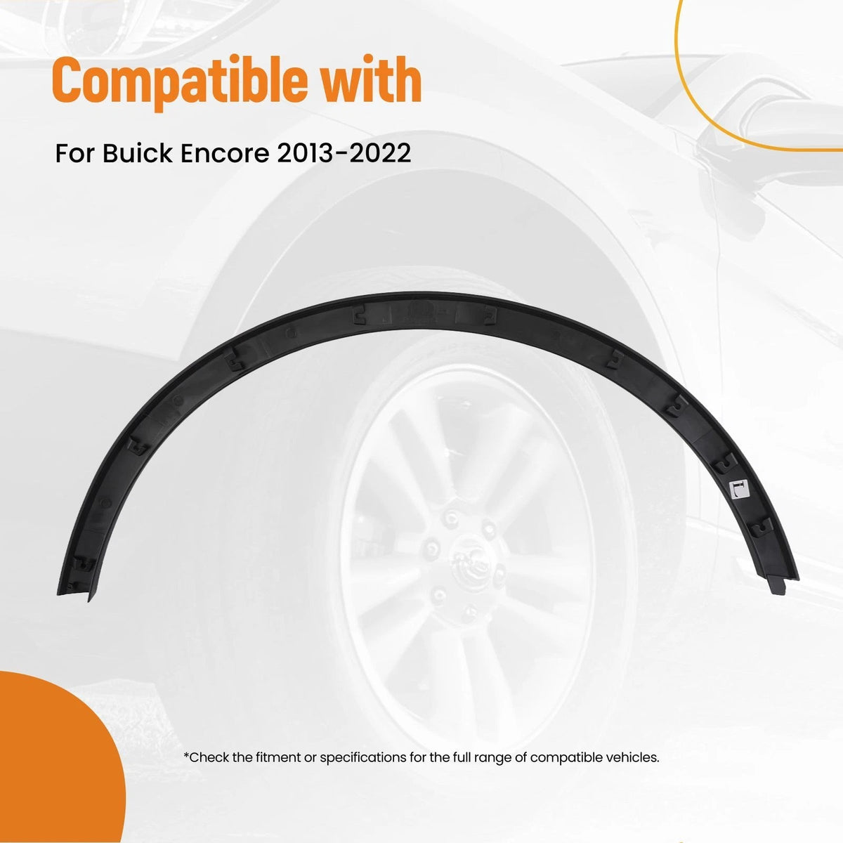 Driver Fender Flare for Buick Encore (2013–2022) Black 95275468 GM1290247