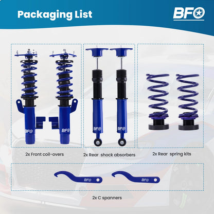 Adjustable Coilover Suspension for Mazda 3 (2004–2013)