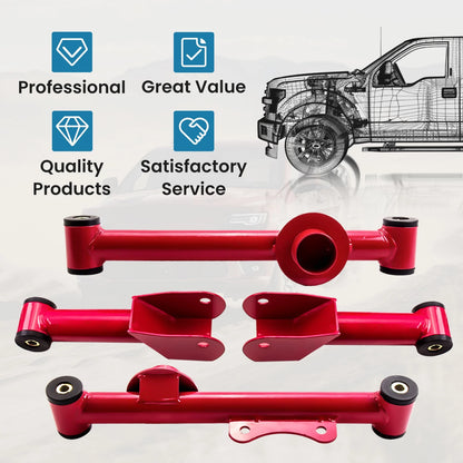 Upper & Lower Rear Tubular Control Arms w/ Bushings for Ford Mustang (1979–2004)