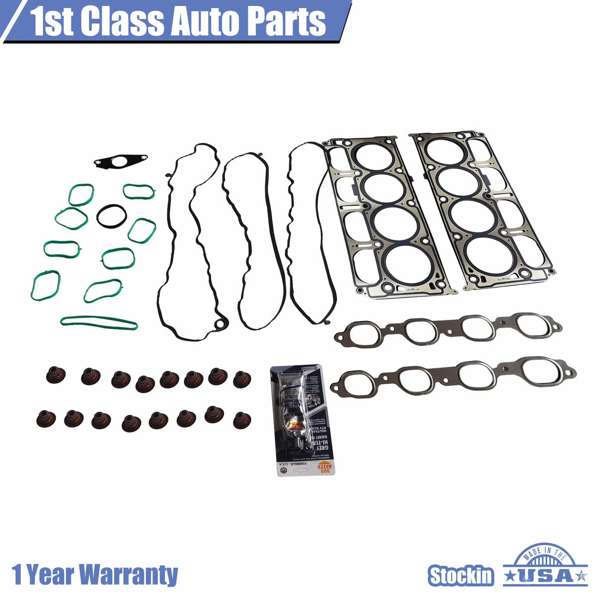 Engine Cylinder Head Gasket Set for Chevy Suburban Tahoe Silverado GMC (VIN C)